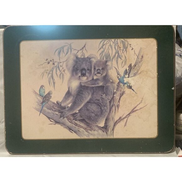 Ashdene of Australia 6 Australian Wildlife Place Mats Cork Back Kids Daycare Fun - Picture 6 of 7
